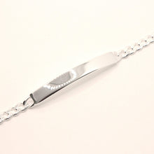 Load image into Gallery viewer, 925 Sterling Silver Personalized Custom Engraved Curb Link ID Bracelet 5mm Wide
