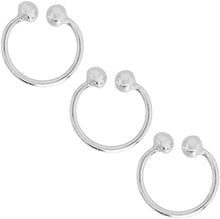 Load image into Gallery viewer, Sterling Silver Horseshoe Nose Ring Septum Piercing Cartilage Earring 10-14mm
