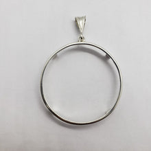 Load image into Gallery viewer, Solid Sterling Silver Mexican Cien Pesos Bezel 39 mm Coins Prong Back Round Edge
