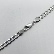 Load image into Gallery viewer, 14K White Gold Solid Cuban Curb Link Chain Necklace Bracelet 6mm 7"~30"
