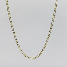 Load image into Gallery viewer, Authentic 10K Yellow Gold Hollow Figaro Chain Necklace 1.9mm 2.6mm 16" to 26"
