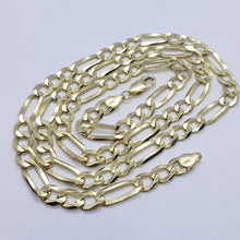 Load image into Gallery viewer, Authentic 14K Solid Gold Figaro Link Chain Men Women 7mm~8.5mm Necklace 7"~30"
