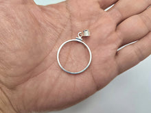 Load image into Gallery viewer, 925 Sterling Silver 1 Dollar Coin Bezel Frame 26mm Screw Top Coin Edge
