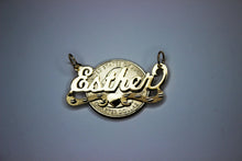 Load image into Gallery viewer, 10K Solid Yellow Gold Personalized Custom Name Pendant Charm with Heart
