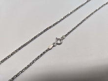 Load image into Gallery viewer, 925 Sterling Silver Sparkle Rock Chain Diamond Cut Rhodium Finish 1.8mm 16"-20"
