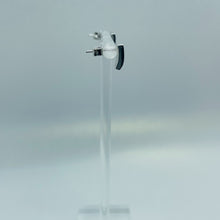 Load image into Gallery viewer, Sterling Silver Synthetic Blue Opal Square Stud Earrings
