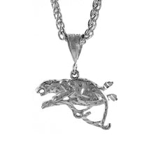 Load image into Gallery viewer, 925 Sterling Silver Leopard on a Branch Pendant 3/4 (19mm) Inch Tall
