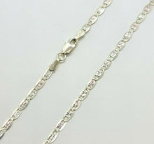 Load image into Gallery viewer, Authentic 10K Yellow White Rose Gold Tri-Color Valentino Chain 2.8mm/16"-24"
