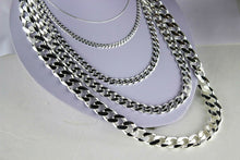 Load image into Gallery viewer, .925 Sterling Silver Cuban Curb Link Chain Necklace 1mm~11mm Men Women 16"~40"
