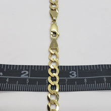 Load image into Gallery viewer, 10K Yellow Gold Solid Cuban Link Chain Curb Necklace Bracelet 6mm Width 7"~30"
