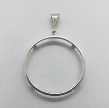 Load image into Gallery viewer, 925 Sterling Silver Mexican Cien Pesos Bezel 39 mm Coins Prong Back Square Edge
