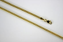 Load image into Gallery viewer, 10K Yellow Gold Hollow Franco Necklace Chain Box Link Men Women 2.5mm 18" ~ 30"
