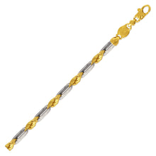 Load image into Gallery viewer, Authentic 14K Solid Yellow White Gold Figarope Chain 5mm-6.5mm/24"~30"
