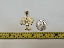 Load image into Gallery viewer, 10K Solid Yellow Gold Lucky Money Bag Tree Pendant 3 Sizes
