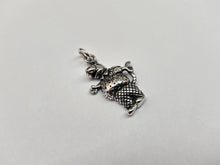 Load image into Gallery viewer, 925 Sterling Silver Dressed Rat Charm Pendant Antique Finish 3/4 (19mm) Inch
