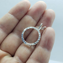 Load image into Gallery viewer, Sterling Silver Dime Bezel 18mm Coin Frame Bezel Pendant Diamond Cut Finish Dime

