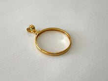 Load image into Gallery viewer, Authentic 14k Gold Filled Screw Top Bezel with Coin Edge 6 Sizes
