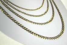 Load image into Gallery viewer, 14K Solid Yellow Gold Cuban Curb Link Chain Necklace Men 2.5m ~ 4.5mm 16"~ 30"
