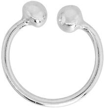 Load image into Gallery viewer, Sterling Silver Horseshoe Nose Ring Septum Piercing Cartilage Earring 10-14mm
