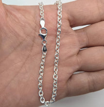 Load image into Gallery viewer, 925 Sterling Silver Solid Cable Link Chain Necklace Bracelet 5.8mm 7" to 30"
