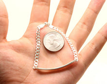 Load image into Gallery viewer, 925 Sterling Silver Personalized Custom Engraved Curb Link ID Bracelet 5mm Wide
