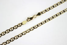 Load image into Gallery viewer, Authentic 10K Solid Yellow Gold Mariner Necklace Link Chain 4mm/16"~30"
