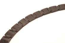 Load image into Gallery viewer, Tungsten Carbide Black Rectangular Faceted Links Magnetic Therapy Bracelet
