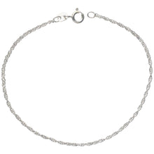 Load image into Gallery viewer, 925 Sterling Silver Very Thin Loose Rope Chain Necklace Light Weight 1mm 16"-18"
