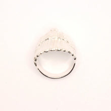 Load image into Gallery viewer, 925 Sterling Silver Diamond Cut Finish Native American Head Ring 15/16 Inch Wide
