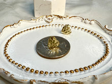 Load image into Gallery viewer, 10K Real Solid Yellow Gold Heart Nugget Earrings

