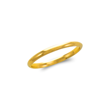 Load image into Gallery viewer, 14K Solid Gold 2mm Plain Wedding Band Ring Men Women Yellow Rose White Sizes4-11
