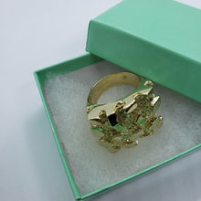Load image into Gallery viewer, Authentic 10k Gold Nugget Ring Small Medium Large Extra Large Sizes 6-13
