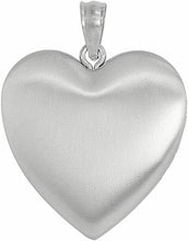 Load image into Gallery viewer, 1inch Sterling Silver Heart Locket Necklace Women 4 Picture Gold Quilt 16-24inch
