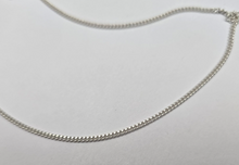 Load image into Gallery viewer, 925 Sterling Silver Fine Thin Curb Link Chain Necklace Bracelet 1.5mm 7" to 30"
