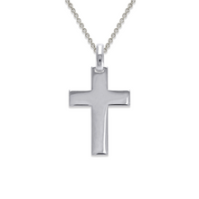 Load image into Gallery viewer, 14K Yellow White Gold Cross Pendant Charm High Polished 4 Size with Engraving
