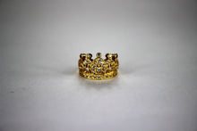 Load image into Gallery viewer, 10K or 14K Yellow or White Gold Crown Ring for Baby Ring Size 0.5 &amp; Size 1
