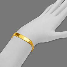 Load image into Gallery viewer, 14K Yellow Gold Figaro Chain ID Bracelet 10mm/7mm 8" 8.5" Engraving Available
