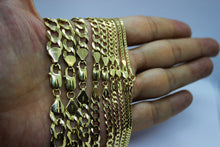 Load image into Gallery viewer, 10K Solid Gold Yellow Cuban Link Chain Bracelet Men Women 1.8mm - 10mm 7" ~ 30"
