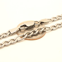 Load image into Gallery viewer, Stainless Steel Figaro Link Chain Necklace 5.5mm Wide, Sizes 20-30 Inches

