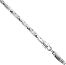 Load image into Gallery viewer, 925 Sterling Solid Silver Italy Flat Mariner Link Chain Necklace Bracelet 13.5mm
