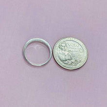 Load image into Gallery viewer, Dainty Sterling Silver Blue Synthetic Opal Band Stacking Ring for Women 6~9Size
