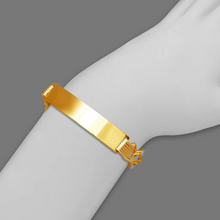 Load image into Gallery viewer, 14K White Pave Gold Figaro ID Bracelet 7mm/8mm 8" 8.5" long Engraving Available
