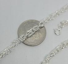 Load image into Gallery viewer, 925 Sterling Silver Turkish Chain High Quality Necklace Bracelet 4mm Size 7"~30"
