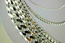 Load image into Gallery viewer, 925 Sterling Silver Cuban Curb Link Chain Necklace 2mm~6mm Men Women 16"~40"
