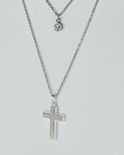 Load image into Gallery viewer, 925 Sterling Silver Simple Thick Cross Pendant 2 Sizes 21.7mm or 29mm
