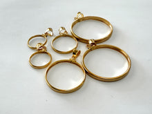 Load image into Gallery viewer, Authentic 14k Gold Filled Screw Top Bezel with Coin Edge 6 Sizes
