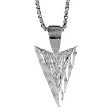 Load image into Gallery viewer, 925 Sterling Silver Arrowhead Pendant Excellent Quality 5/8 (16mm) Inch Tall
