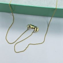Load image into Gallery viewer, 14K Solid Yellow Gold Very Thin Cable Link Chain Necklace 0.75mm, 16" 18" 20"
