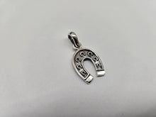 Load image into Gallery viewer, 925 Sterling Silver Horseshoe with Mini-Horseshoes Pendant 1 (25mm) Inch
