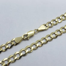 Load image into Gallery viewer, 10K Yellow Gold Solid Cuban Link Chain Curb Necklace Bracelet 6mm Width 7"~30"
